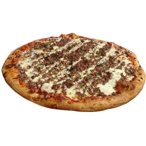 Bolognaise, vue d'en haut : sauce tomate, bœuf haché, crème, persillade