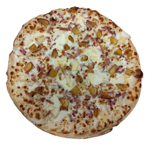 Savoyarde, vue d'en haut : crème, lardons, reblochon, potatoes